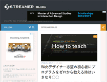 Tablet Screenshot of blog.3streamer.net